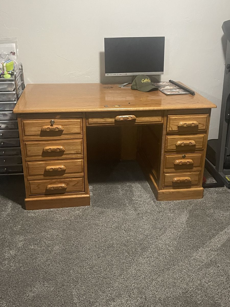 Oak Wood Desk