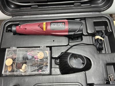 Rotary tool kit - variable speed cordless with case and accessories