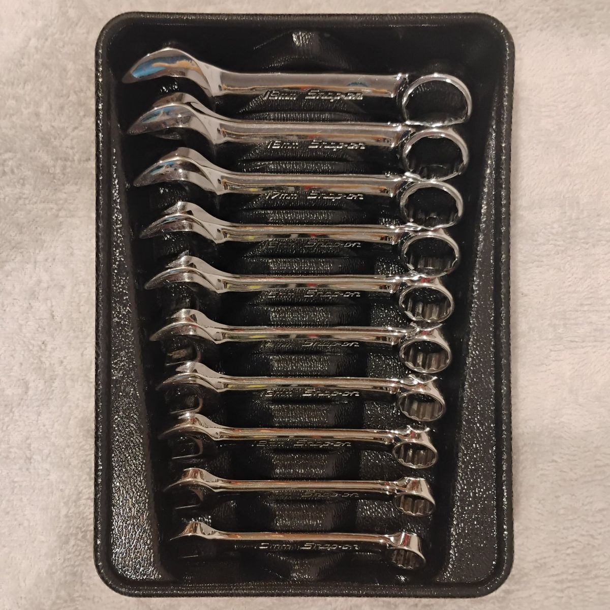 SnapOn 10 Pc 12 Point Metric Midget Wrench Set