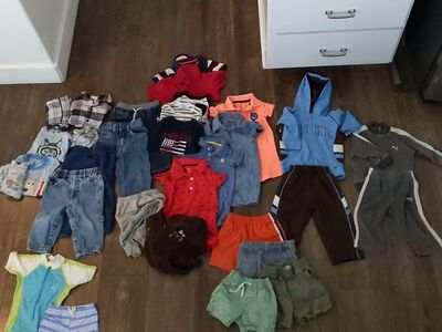 12 Months Boys Baby Clothes Over 30 Pieces