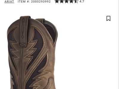 Ariat VentTEK boots 8.5EE