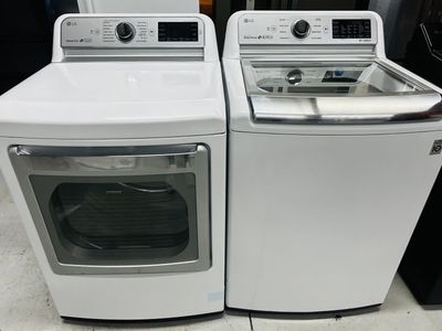 Lg Steam Gas Top Load Set