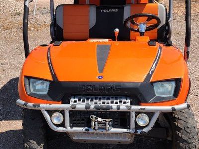 2007 Polaris Ranger XP 700 UTV Side-by-Side 4x4 - Orange, 5756 Miles, Winch, Roof