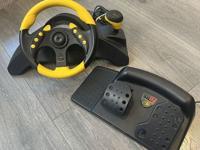 MadCatz MC2 Racing Wheel - Steering Wheel, Shifter, Pedals, Cable
