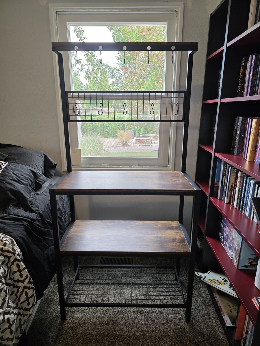 "Farmhouse" Coffee Bar and Rack (Wayfair)