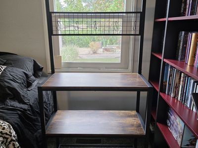 "Farmhouse" Coffee Bar and Rack (Wayfair)