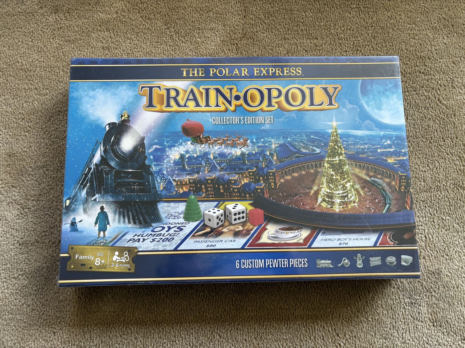 NEW The Polar Express Train-opoly Board Game