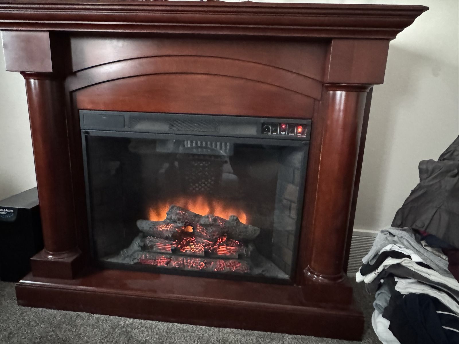 Cherry Electric Fireplace