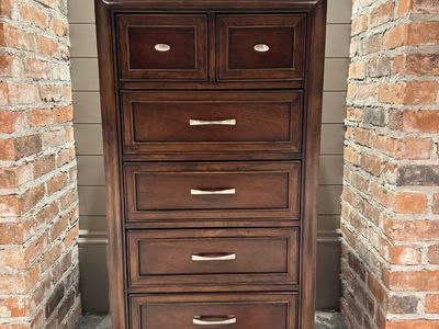 Solid mahogany dresser bureau and side table set