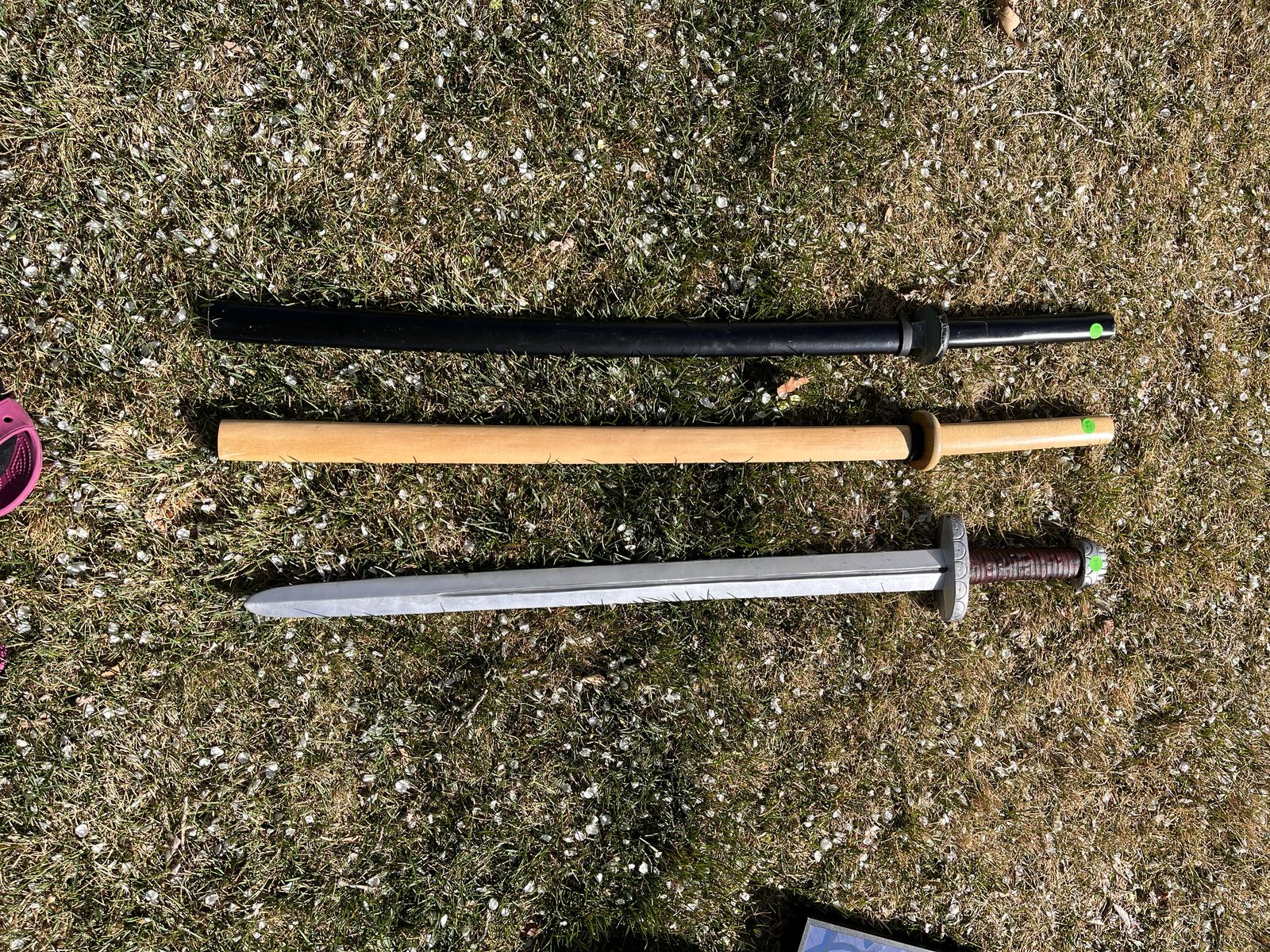 Swords and skateboard