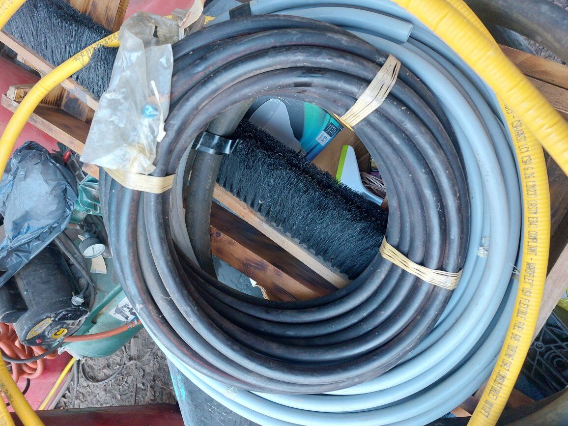 Gas hose lines for lp or natural gas fuel stoves