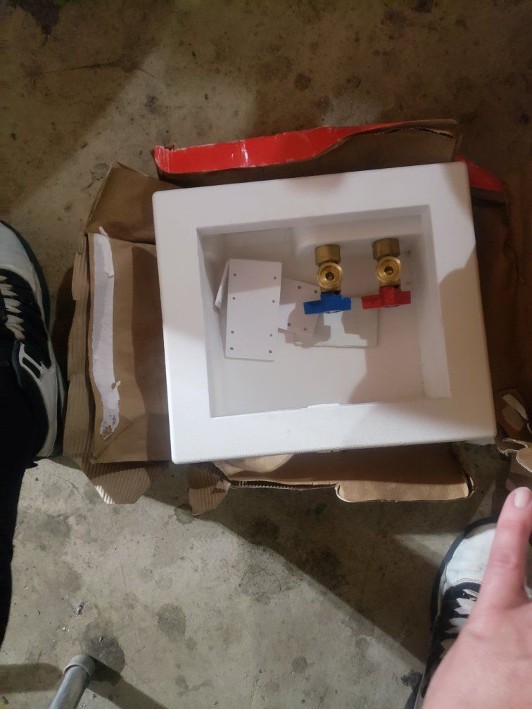 washing machine outlet box