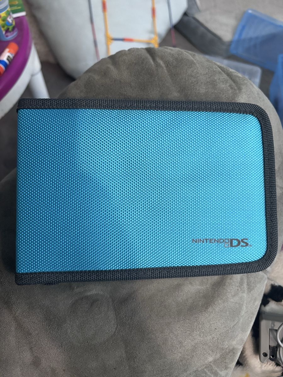 Purple Nintendo 3DS with Case and Mario Kart 7