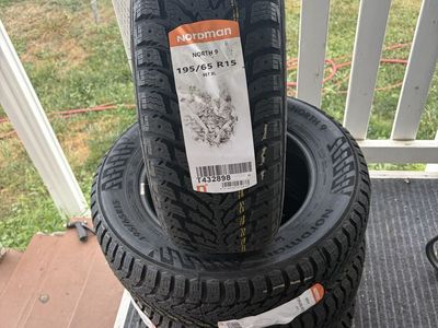 Set of 4 nokian Nordman North 9 Tires - 195/65 R15 (New)