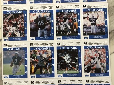 Vintage 1990 BYU Cougars Football Card Set - Ty Detmer, Lavell Edwards, Rocky Biegel & More!