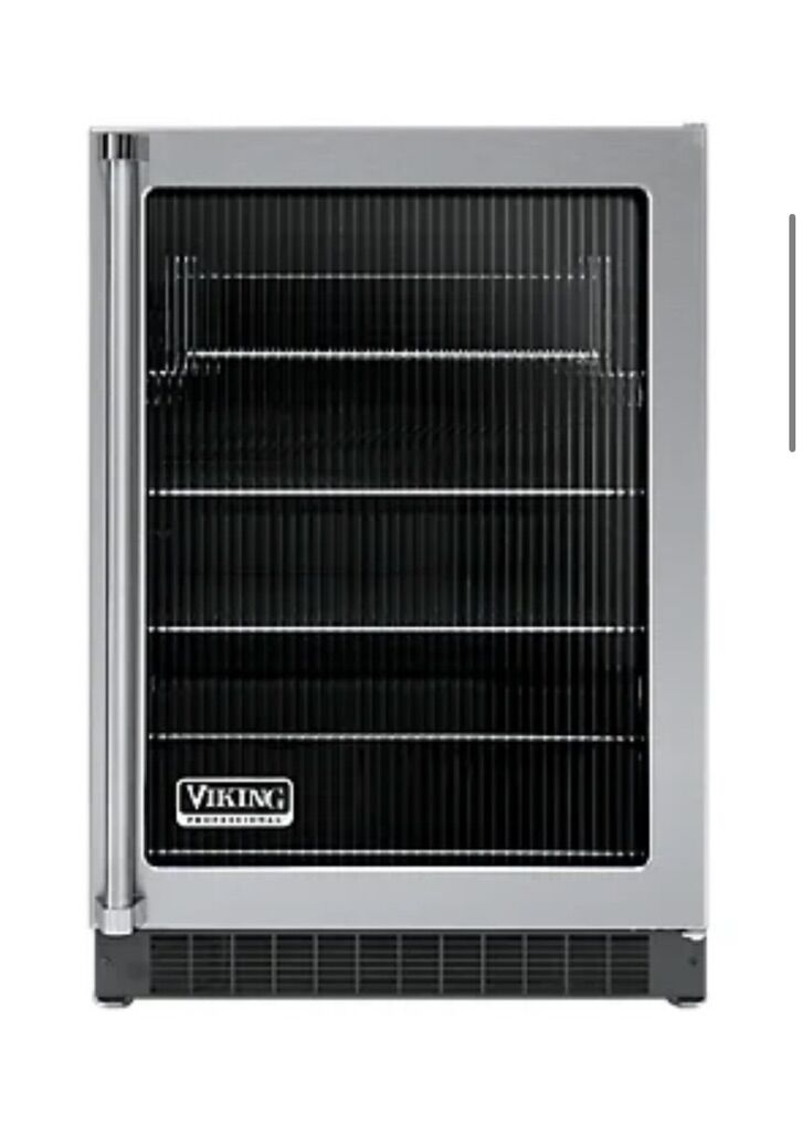 Viking 24 Glass Door Mini Fridge Wine Cooler