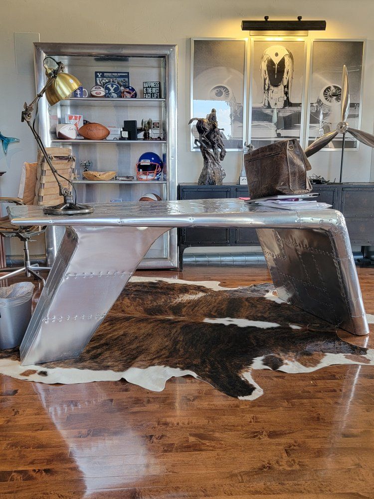 restoration hardware aviation desk