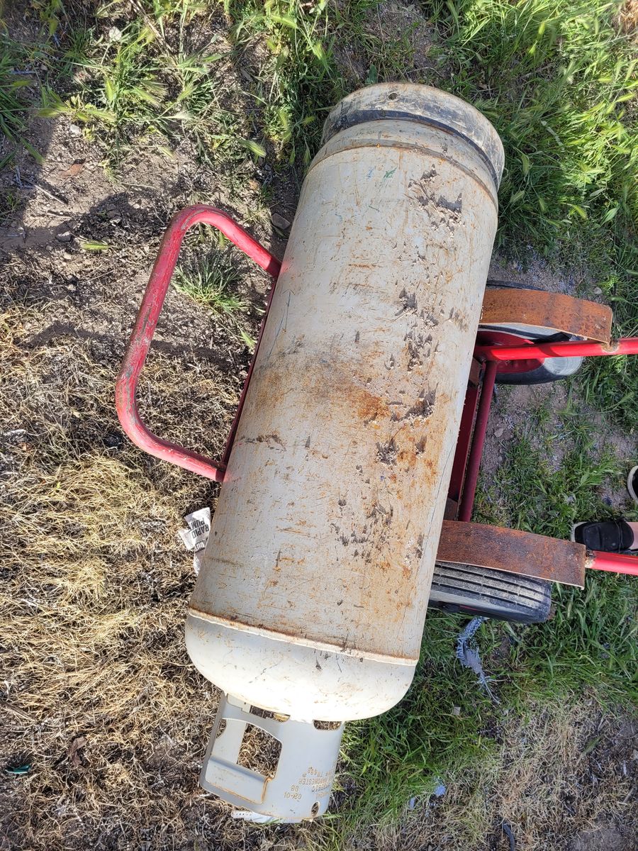 Used propane tank