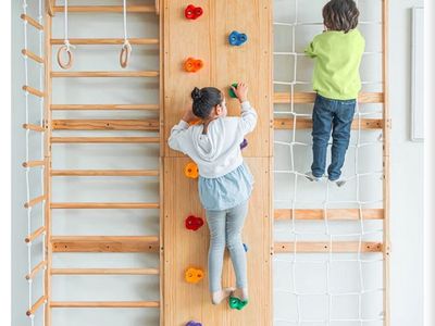 Avenlur 9-in-1 Swedish Ladder Indoor Wall Gym & Climbing Wall 94.5"