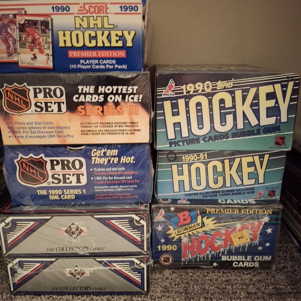 1990 Hockey Card "Wax" Boxes