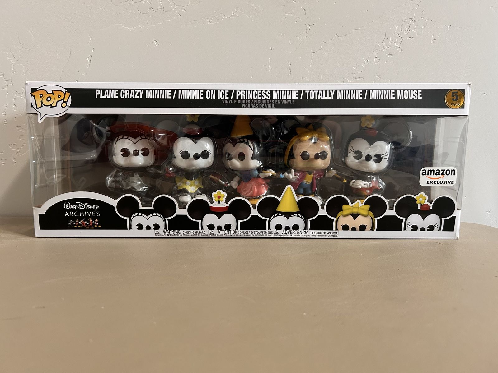 Funko Pop! Disney Minnie Mouse 5-Pack Vinyl Figures - Amazon Exclusive, Walt Disney Archives
