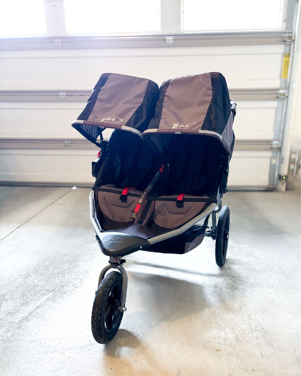 CLEAN Bob Duallie Double Jogging Stroller Accessories Included