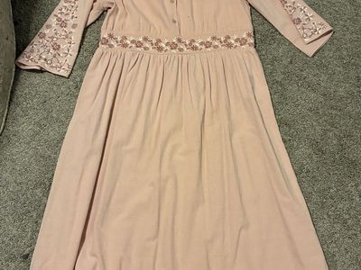 Pink floral dress size Large