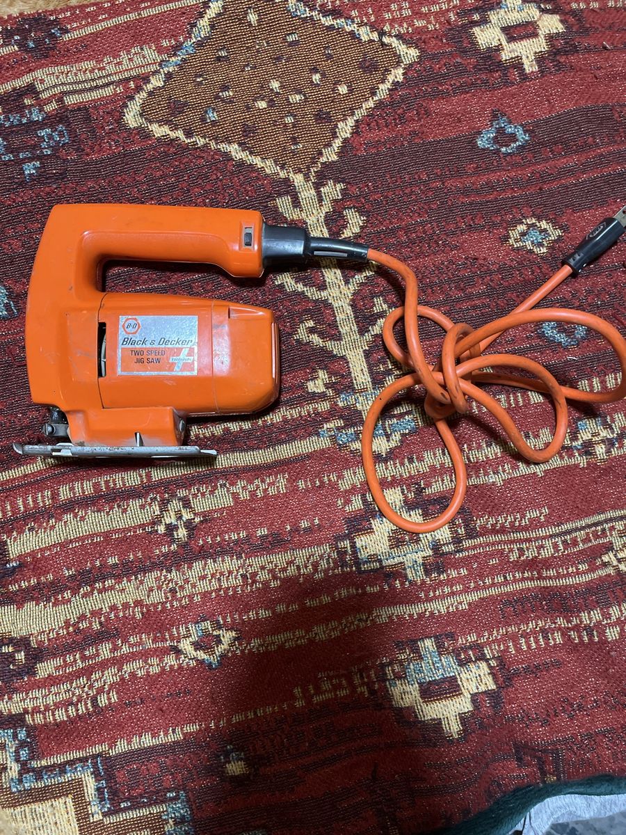 Vintage Black & Decker Two Speed Jig Saw - Corded Electric Power Tool