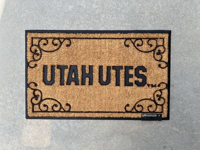 Utah Utes Official Coir Doormat The Memory Company