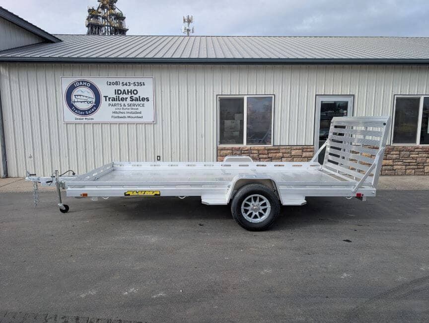2027 Aluma 8014S-EL-TG 80' x 14' 3' Aluminum Utility Trailer 4.25K