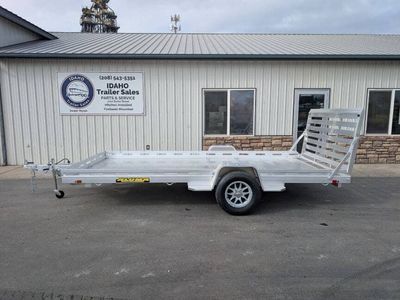 2027 Aluma 8014S-EL-TG 80' x 14' 3' Aluminum Utility Trailer 4.25K
