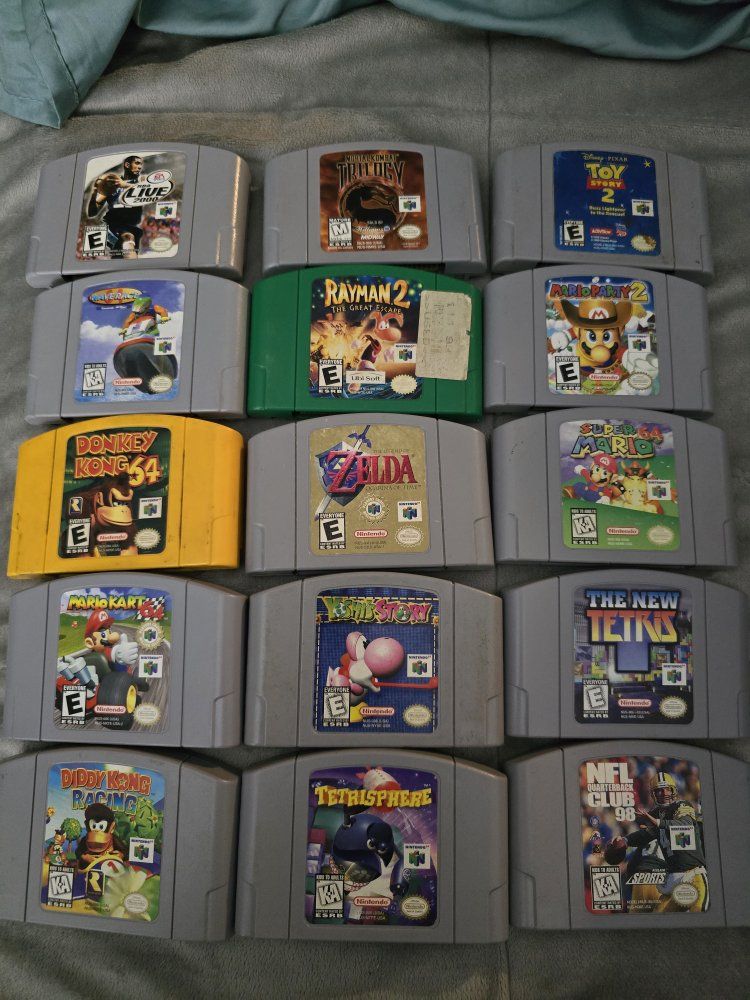 Nintendo 64 N64 Game Lot - 15 titles sold as lot see photo for titles