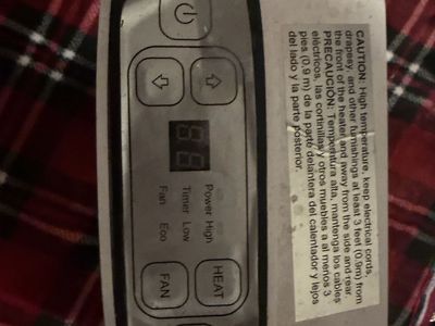 Lasko Digital Ceramic Heater with Adjustable Thermostat & Timer