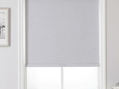 34 Inch X 75 Inch Blackout Roller Shade-White-New
