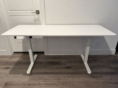 Brand New Large White Electric Standing Desk