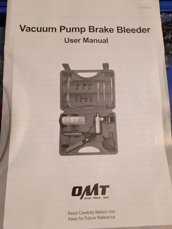 Vacuum Pump Brake Bleeding kit