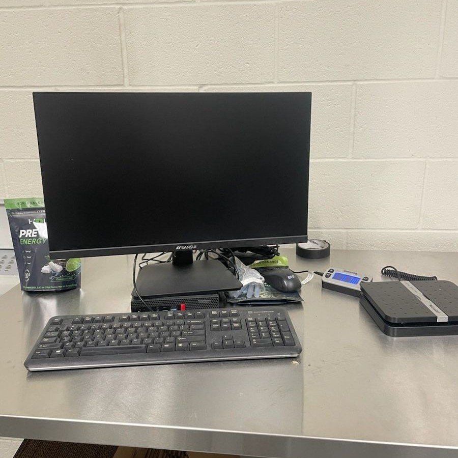 Computer with Monitor and mouse