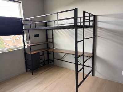 Metal Loft Bed, Twin
