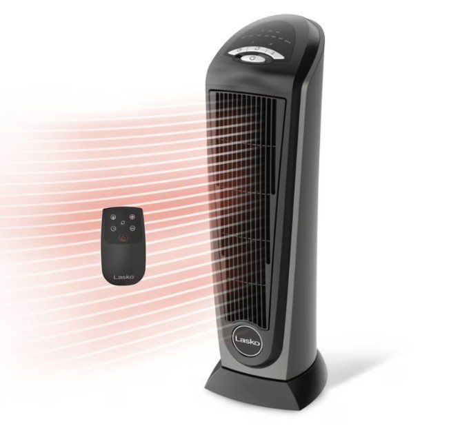 Lasko 23" 1500W Electric Tower Space Heater
