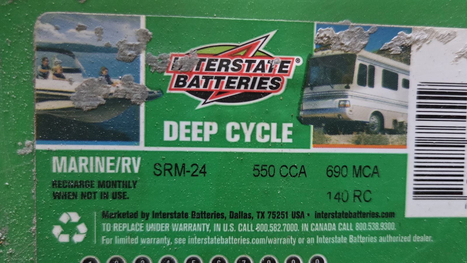 Garage cleanup - two marine/rv batteries