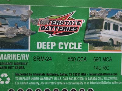 Garage cleanup - two marine/rv batteries