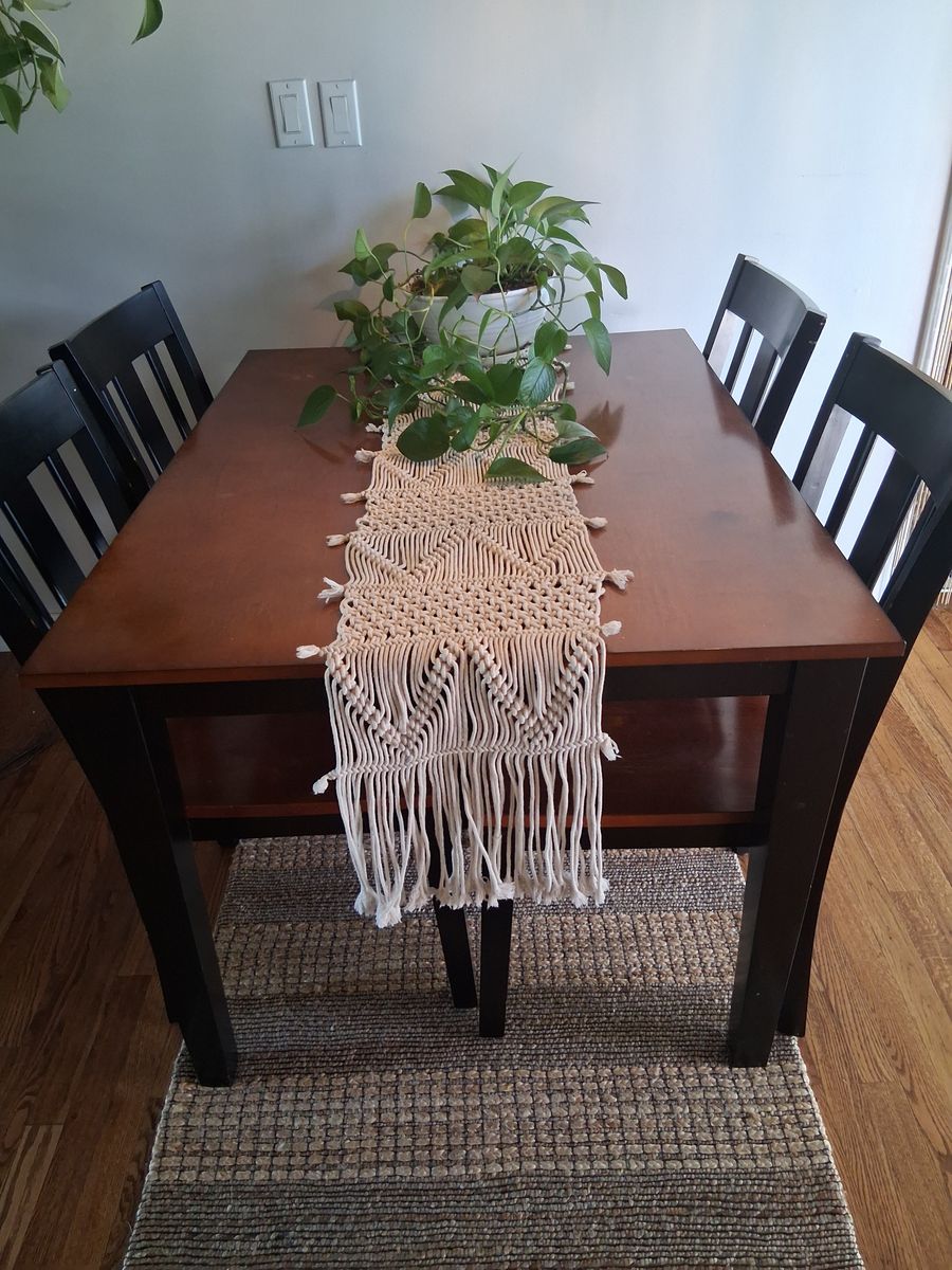 4 Chair Wood Dining Table