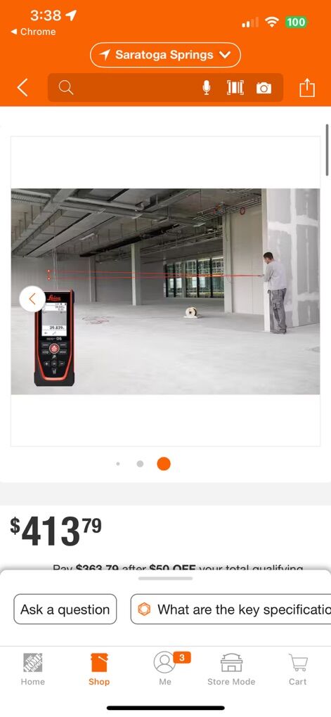 Laser Measure Tool Disto Classic 4 Leica