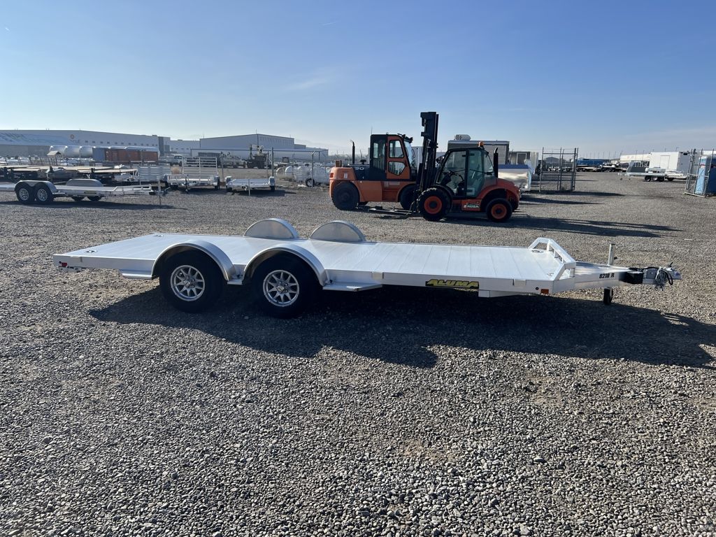 2027 Aluma 7x18 8218 Aluminum Flatbed Car Hauler