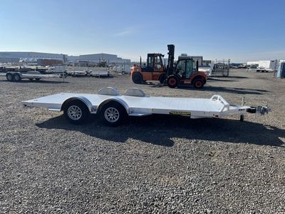 2027 Aluma 7x18 8218 Aluminum Flatbed Car Hauler