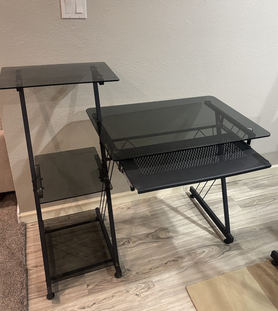 Two (2) free desks and chair