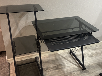 Two (2) free desks and chair