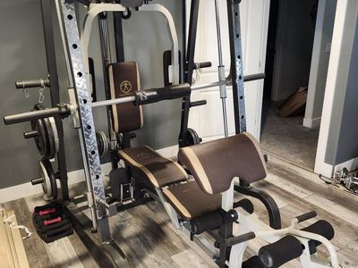 Marcy Smith Cage Workout Machine with Bench and Attachments