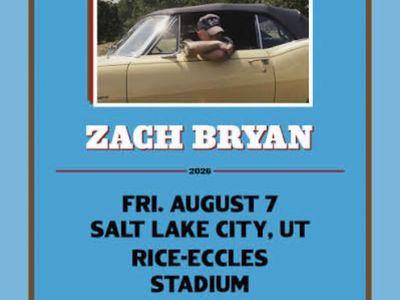 2 Zach Bryan Tickets - Salt Lake City UT - Rice-Eccles Stadium - Aug 7, 2026 - Section E39 Row 15 - $300