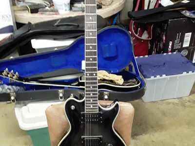 Electra X930 Vulcan MPC Vintage MIJ Singlecut Charcoal Burst 1980s w/ 2 Effects Modules MIJ Japan